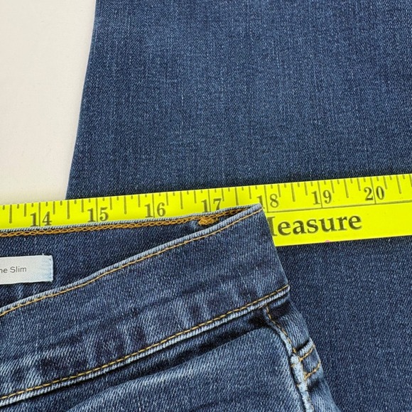 FRAME L'Homme Slim Stretch Dark Wash Denim Jeans Mens Size 36 (36x32) - Picture 8 of 10